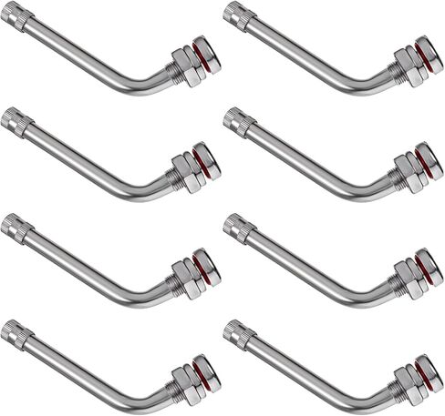 8 PCS SCET TRACK TIRE SECTS ، TR545D 60 درجة صمام امتداد محول التوافق مع 22.5 بوصة 24.5 بوصة من الألومنيوم in Saudi Arabia
