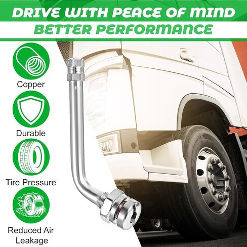 8 PCS SCET TRACK TIRE SECTS ، TR545D 60 درجة صمام امتداد محول التوافق مع 22.5 بوصة 24.5 بوصة من الألومنيوم in Saudi Arabia