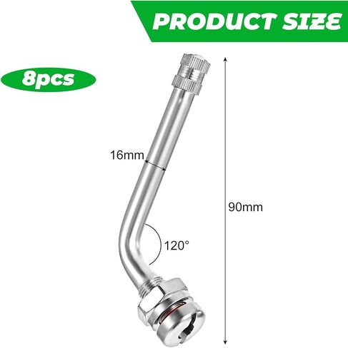 8 PCS SCET TRACK TIRE SECTS ، TR545D 60 درجة صمام امتداد محول التوافق مع 22.5 بوصة 24.5 بوصة من الألومنيوم in Saudi Arabia