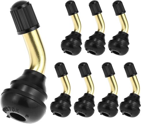 Qwork PVR70 Steam Valve Steam ، 8 حزمة 90 درجة صمام الإطارات بدون أنبوب للدراجات النارية ، والدراجات البخارية ، ATVS in Saudi Arabia