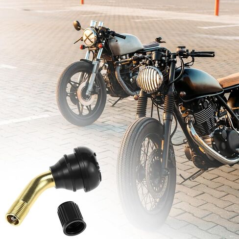 Qwork PVR70 Steam Valve Steam ، 8 حزمة 90 درجة صمام الإطارات بدون أنبوب للدراجات النارية ، والدراجات البخارية ، ATVS in Saudi Arabia
