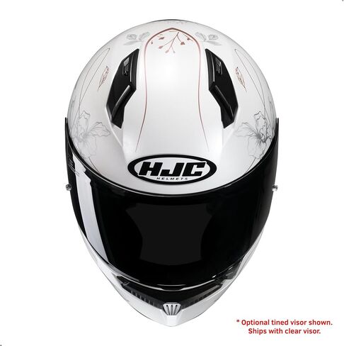 HJC C10 EPIK خوذة دراجة نارية كاملة مع درع قفل HJ-34P ، DOT معتمد (MC8 ، X-Small) in Saudi Arabia