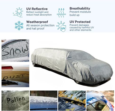 Premium Limo Cover for Year-Round Protection | Heavy Duty Windproof Limousine Car Cover for Mercedes-Maybach, Cadillac, Lincoln, Rolls-Royce, Bentley and More, Fits up to 24ft Long in Kuwait