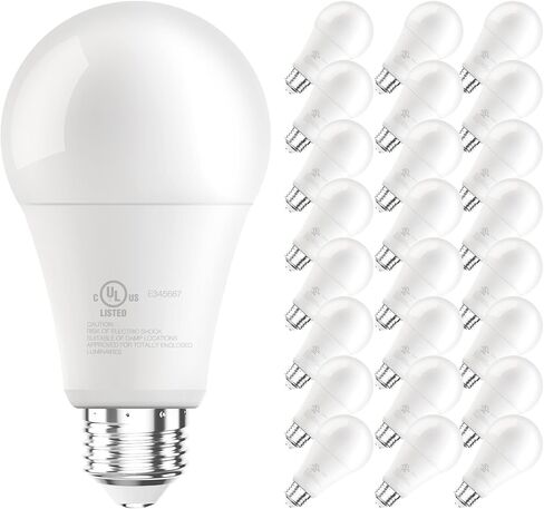 DayBetter 12 Pack A19 LED Light Lights ، 100 Watt Indiverse LED ، Long Long Long High Brightness 1500lm Daylight White 5000K ، E26 Light Light Light in Kuwait