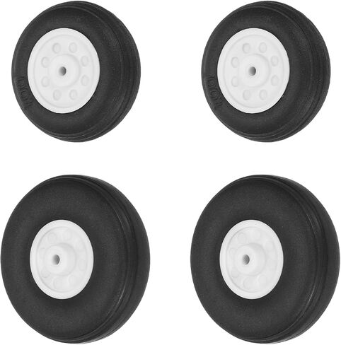 MECCANIXITY RC Airplane Wheels 3.46" OD RC Airplane,Aircraft PU Sponge Wheels,Tire Tail Wheel RC Aircraft Foam Wheel Replacement for DIY RC Model Plane Aircraft,Pack of 4 in Saudi Arabia