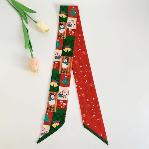 QTMY 16 Pack Christmas Purse Scarf for Bags Silk Head Scarf for Hair Handbag Women Hair Neck Scarves Gifts,144 in Saudi Arabia