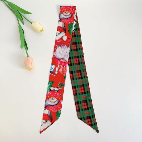QTMY 16 Pack Christmas Purse Scarf for Bags Silk Head Scarf for Hair Handbag Women Hair Neck Scarves Gifts,144 in Saudi Arabia