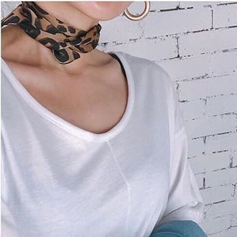 3 PCS Brown Leopard Neck Tie Chic Skinny Ravid Band Basslish Presh Accf Leopard Accessory Women's Fashions Orchves and Wraps in Kuwait