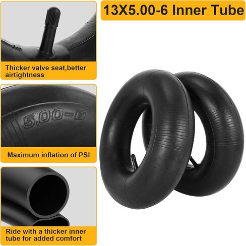 13x5.00-6 إطارات جزازة العشب والأنبوب الداخلي مجموعات متوافقة مع جرار الفناء والشاحنة اليدوية وركوب جزازة العشب وجرور العشب والمزيد in Saudi Arabia