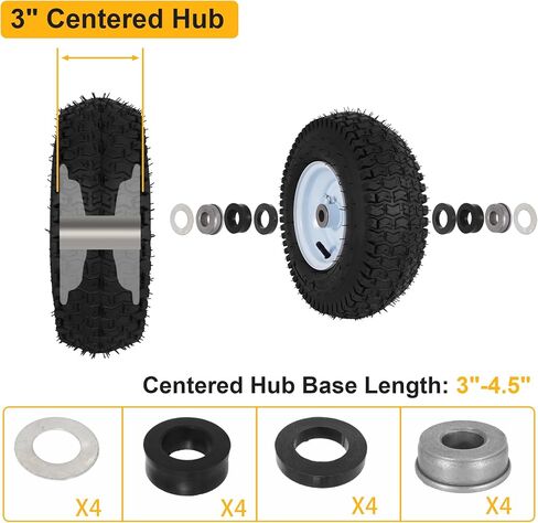 13x5.00-6 إطارات جزازة العشب والأنبوب الداخلي مجموعات متوافقة مع جرار الفناء والشاحنة اليدوية وركوب جزازة العشب وجرور العشب والمزيد in Saudi Arabia