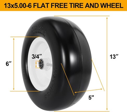 13x5.00-6 إطارات جزازة العشب والأنبوب الداخلي مجموعات متوافقة مع جرار الفناء والشاحنة اليدوية وركوب جزازة العشب وجرور العشب والمزيد in Saudi Arabia