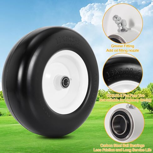 13x5.00-6 إطارات جزازة العشب والأنبوب الداخلي مجموعات متوافقة مع جرار الفناء والشاحنة اليدوية وركوب جزازة العشب وجرور العشب والمزيد in Saudi Arabia