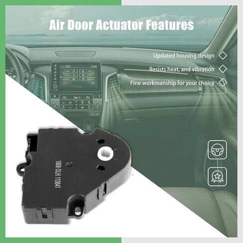 SCITOO 89018380 Air Door Actuator 604-166 HVAC Blend Door Actuator Replacement for 2000-2005 for Cadillac DeVille-Temp Left in Saudi Arabia