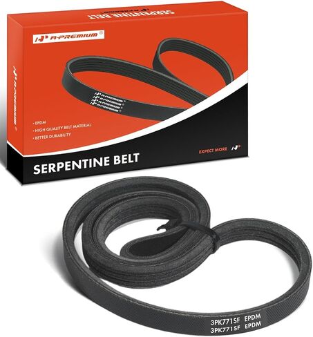 A-Premium Stretch Fit Serpentine Drive Belt Compatible with Hyundai, Kia Cars - Sonata 2015-2019, Optima 2016-2020, Sorento, Santa Fe, Santa Fe Sport, Tucson, Veloster, Sportage, Gas in Saudi Arabia