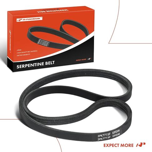 A-Premium Stretch Fit Serpentine Drive Belt Compatible with Hyundai, Kia Cars - Sonata 2015-2019, Optima 2016-2020, Sorento, Santa Fe, Santa Fe Sport, Tucson, Veloster, Sportage, Gas in Saudi Arabia