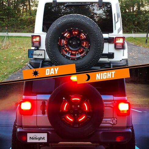 Nilight JK ضوء علامة جانبية 8LED عدسة مدخنة كهرمان أمامي مؤشر ضوء إشارات الانعطاف IP67 ضوء إزالة مقاوم للماء متوافق مع 2007-2017 Wrangler JK JKU in Saudi Arabia