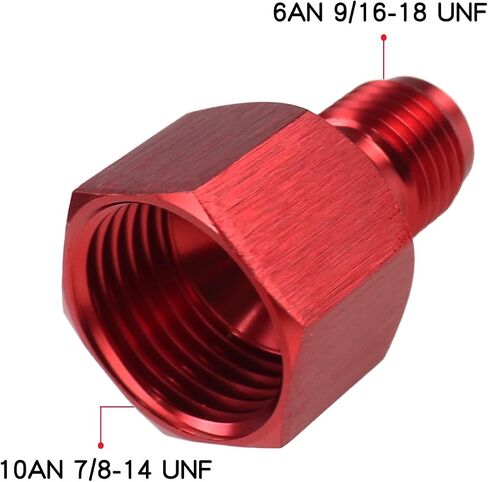 10AN Female to 6AN Male Flare Reducer Adapter Fitting Connector Aluminum for Fuel System Fuel Tank Fuel Line Fuel Cell Transmission Oil Cooler (AN10 to AN6 2 Pcs) in Kuwait
