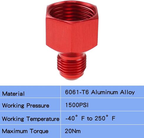 10AN Female to 6AN Male Flare Reducer Adapter Fitting Connector Aluminum for Fuel System Fuel Tank Fuel Line Fuel Cell Transmission Oil Cooler (AN10 to AN6 2 Pcs) in Kuwait