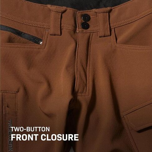 سروال عمل رجالي من TRUEWERK معزول للطقس البارد - T3 WerkPants، مبطن بالصوف، مقاوم للماء، سروال كارجو حراري خارجي، 38WX36L، أسود in Kuwait