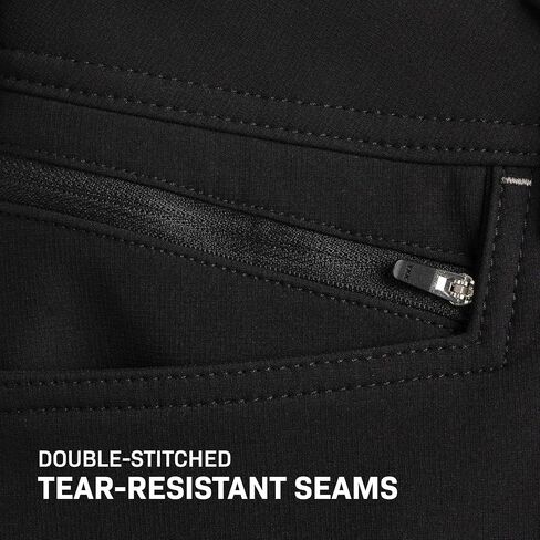 سروال عمل رجالي من TRUEWERK معزول للطقس البارد - T3 WerkPants، مبطن بالصوف، مقاوم للماء، سروال كارجو حراري خارجي، 38WX36L، أسود in Kuwait