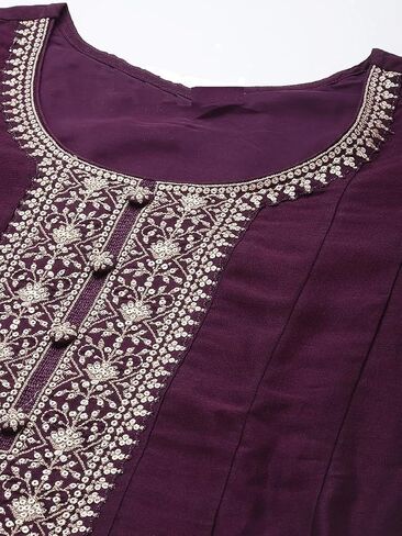 Womens Kurta Set Indian Style Embroidered Party Wear Anarkali Kurta Churidar Dupatta Set in Saudi Arabia