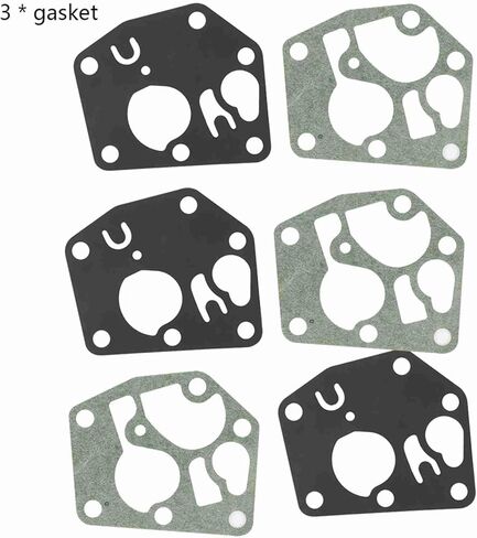 Zjchao Diaphragm ، Briggs و Stratton Part 795083 Briggs و Stratton Carburetor Kits 3 × Carburetor Diaphragm Gasket Casket Gasket in Kuwait