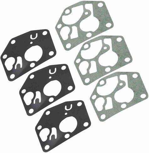 Zjchao Diaphragm ، Briggs و Stratton Part 795083 Briggs و Stratton Carburetor Kits 3 × Carburetor Diaphragm Gasket Casket Gasket in Kuwait