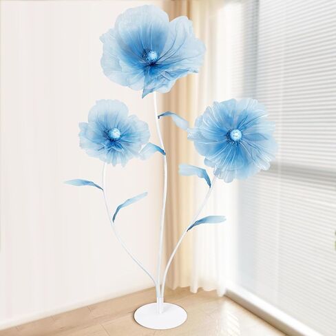 5.57FT زهور الزفاف العملاقة ضخمة من الحرير الشمبانيا الاصطناعي مع قاعدة حامل لحفلات أعياد الميلاد والحفلات التجارية ونافذة العرض الديكور in Kuwait