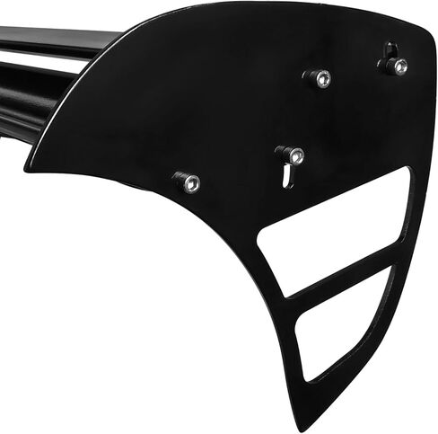 Spec-D Tuning 52" Universal Glossy Black Aluminum Adjustable F1 Style Double Deck Rear Trunk Spoiler in Saudi Arabia