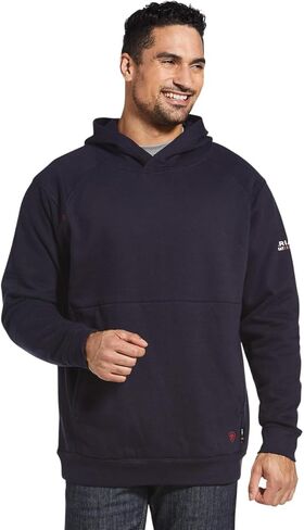 ARIAT Men's Fr Navy Rev Hooded Work Sweatshirt Navy X-Large in Saudi Arabia