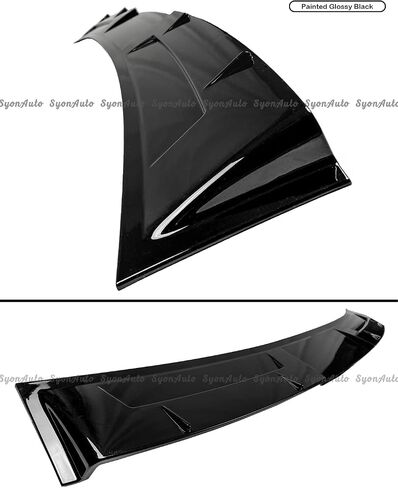 يناسب 2014-2021 Infiniti Q50 Gloss Black V Style Roof Spoiler Spoiler Wing Wing ، in Kuwait
