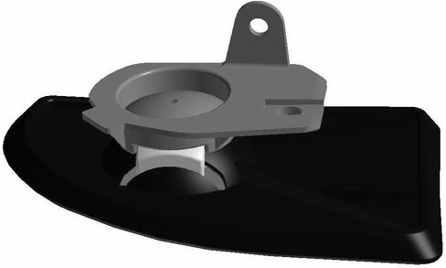 Polaris Victory Motorcycles Vision Mirror, Right, Genuine OEM Part 2633929, Qty 1 in Saudi Arabia