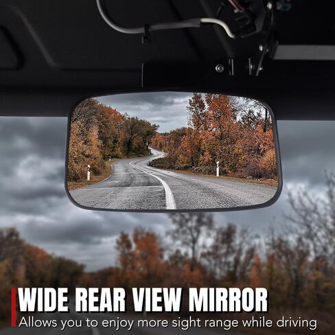 A & UTV Pro Can-Am Defender Mirrors Kit View الخلفية والمرايا الجانبية القابلة للتعديل لعام 2016-2024 ، المرآة الخلفية المحدبة ، استبدل OEM# 715002459 ، 3pcs in Saudi Arabia