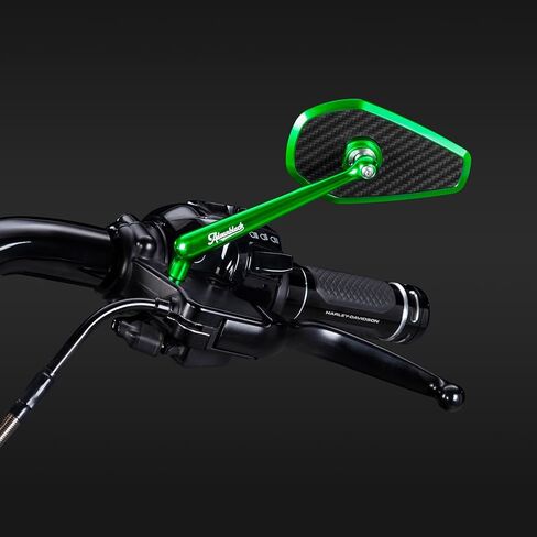 Advanblack Axion Performance Style Mirrors Harley Motorcycle View View Reports متوافقة مع Sportster Softail Road Glide Electra Street Glide King Dyna Ultra V-Rod Indian (Blue) in Saudi Arabia