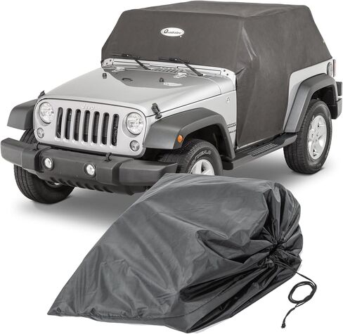 Quadratec Softbond 5-Layer Cab Cover - Fits Jeep Wrangler JK 2007-2018 2 Door Rain for Protection from Rain, Sleet or Snow, black in Saudi Arabia