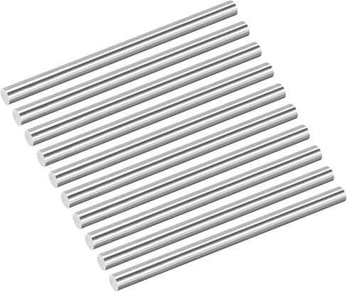 uxcell 5Pcs 304 Stainless Steel Rods, 6.5mm x 356mm Metal Solid Shaft Round Rod Lathe Bar Stock for Model Plane Cars Ship DIY Craft Metal Working in Kuwait