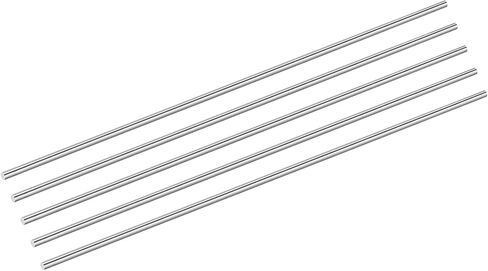 uxcell 5Pcs 304 Stainless Steel Rods, 6.5mm x 356mm Metal Solid Shaft Round Rod Lathe Bar Stock for Model Plane Cars Ship DIY Craft Metal Working in Kuwait