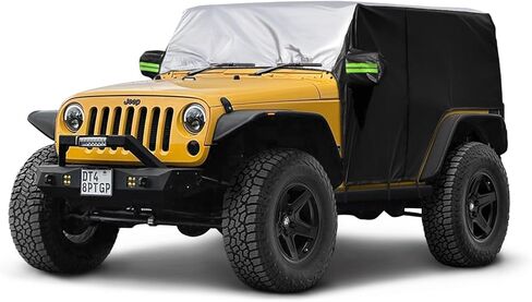 Cab Cover for Jeep Wrangler 4-Door 2007-2024 | Premium Waterproof Cover with 8 Gust Hooks UV Protection, All-Weather Shield Compatible with JK JL Unlimited Models in Kuwait