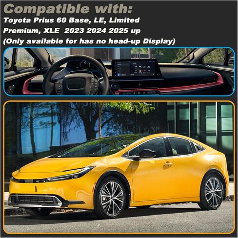 غطاء حصيرة DASH COVER INTORIOR DANDORCTORTATE PAD متوافق مع Toyota Prius 60 Hatchback 2023 2024 2025 UP Dashboard MAT COVERSORIES in Saudi Arabia