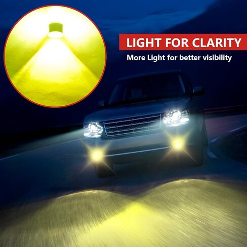 VVAG 2PCS 9005/9006 مصابيح المصباح LED المصباح الأمامي المصباح ، 6500K 12V 100W أضواء أثناء النهار ، مجموعة استبدال الضوء الأمامي لمعظم المركبات بداية سريعة (أصفر ، 9005/9006) in Kuwait