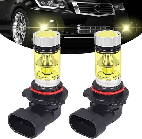 VVAG 2PCS 9005/9006 مصابيح المصباح LED المصباح الأمامي المصباح ، 6500K 12V 100W أضواء أثناء النهار ، مجموعة استبدال الضوء الأمامي لمعظم المركبات بداية سريعة (أصفر ، 9005/9006) in Kuwait