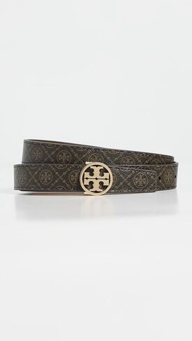 Tory Burch Women's T Monogram Coated Canvas Miller Belt in Saudi Arabia