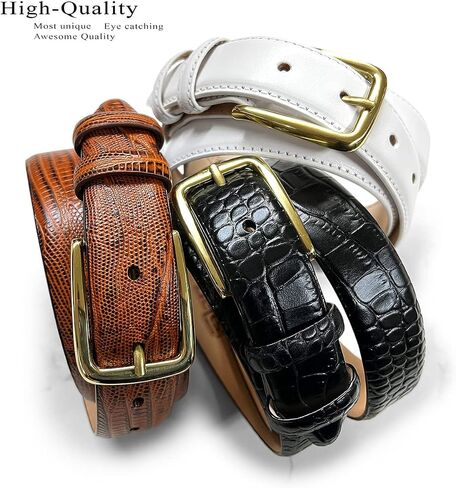 Andrea / Armana_dress Belt Solid Buckle Boxle أصلي حزام جلد البقر الكامل للحبوب 1-1 / 8 "(30 مم) in Saudi Arabia