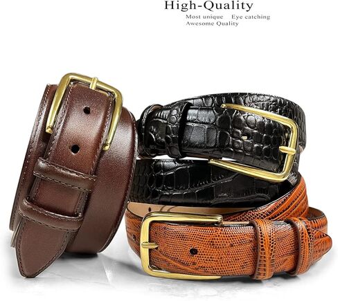Andrea / Armana_dress Belt Solid Buckle Boxle أصلي حزام جلد البقر الكامل للحبوب 1-1 / 8 "(30 مم) in Saudi Arabia