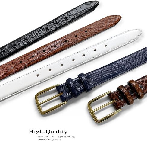 Andrea / Armana_dress Belt Solid Buckle Boxle أصلي حزام جلد البقر الكامل للحبوب 1-1 / 8 "(30 مم) in Saudi Arabia