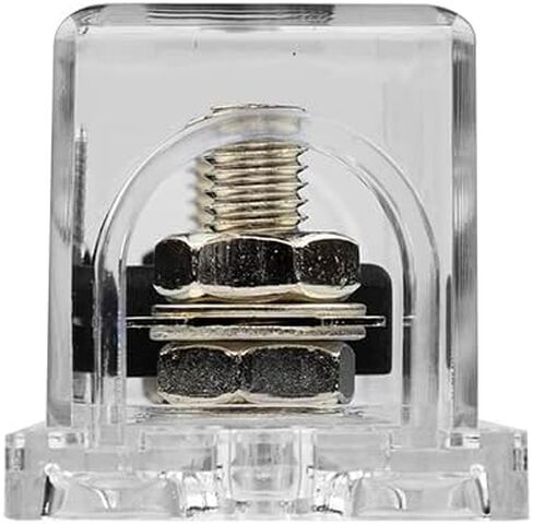 DS18 ANLFH200A Square ANL Fuse Holder With 200 Amp Fuse 0/2/4/8 Gauge AWG Fuse Block for Car Truck DIY Audio and Video System in Saudi Arabia