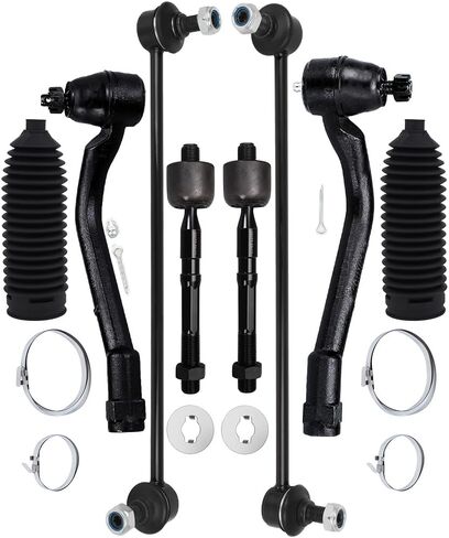 مجموعة التعليق 8-PC FIT 2011-2012 لـ Hyundai Sonata لـ Kia Optima Outner Tie Inner Rod End Boot Bar Link in Kuwait