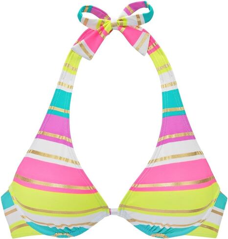 LASCANA Women's Striped Underwire Bikini Top in Saudi Arabia