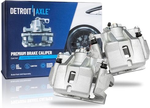 Detroit Axle - Front Left Brake Calipers W/Bracket Replace for Lexus RX330 RX350 RX400H Toyota Highlander - 2PC Set in Saudi Arabia