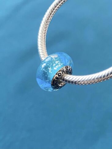Original Murano Glass Charms for Pandora Bracelets, Murano Colorful Clear Charms, Glass Beads fit Pandora Style Bracelet for Women in Saudi Arabia